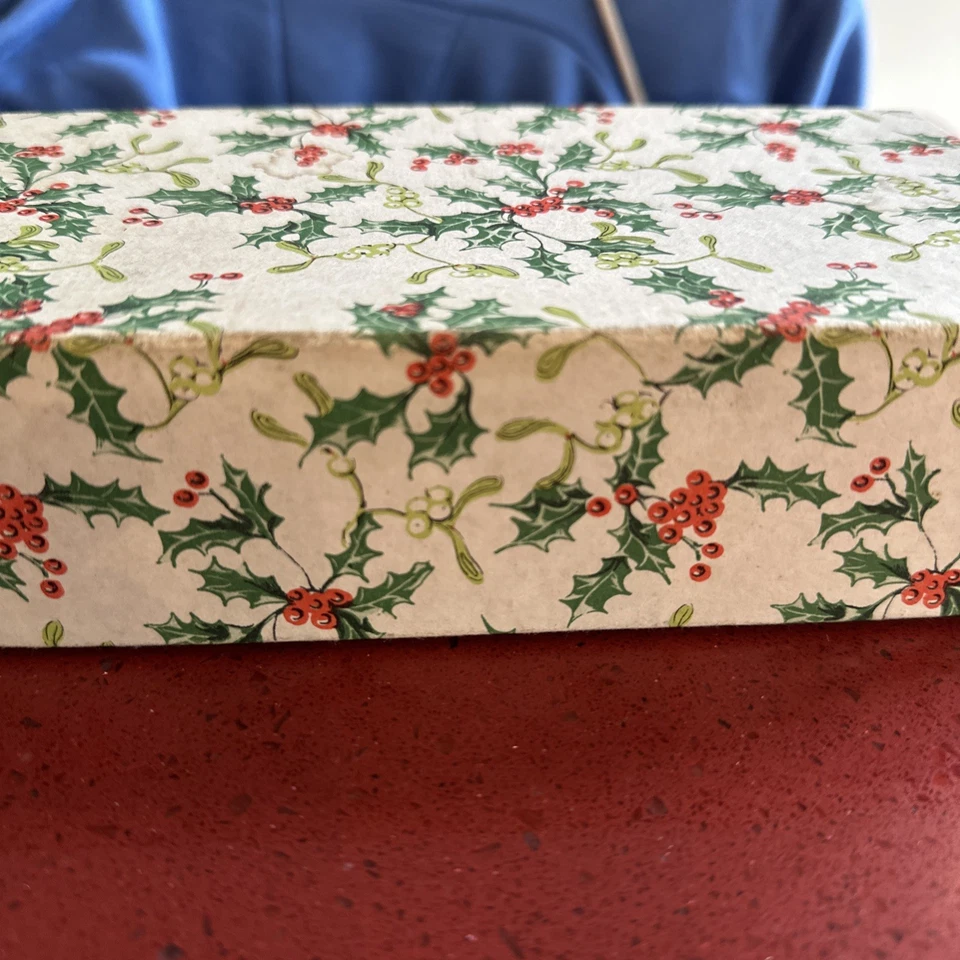 Vintage Christmas Box With 1960s Family Games Guide Newspaper Cuttings-Pencils - Image 2 of 4