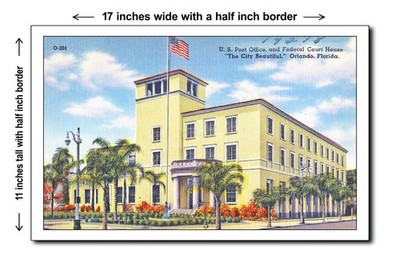 Florida 1940s - U.S. post office and federal court house, 'the - 11x17 Poster