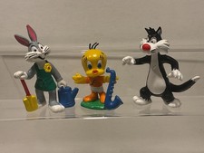 Looney Tunes Warner Bros. Bully 1983 3 x Figur: Sylvester Tweety Bugs Bunny