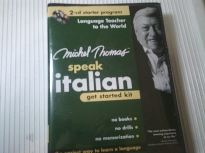 Audiobook~ Speak Italian Michel Thomas Get Started Kit 2 discs and booklet