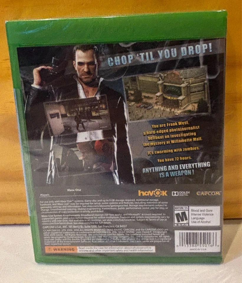 Dead Rising (Microsoft Xbox One, 2016) Brand New Still Factory Sealed - Image 2 of 2