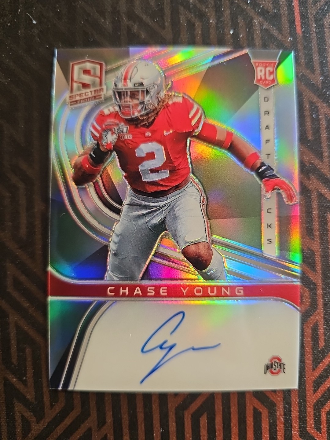 Chase Young Panini Chronicles Draft Picks Spectra Autographs #29 Base