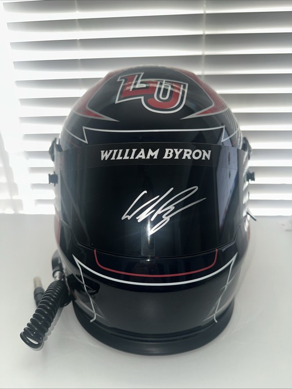 William Byron Signed NASCAR Full Size Helmet Liberty University w/COA