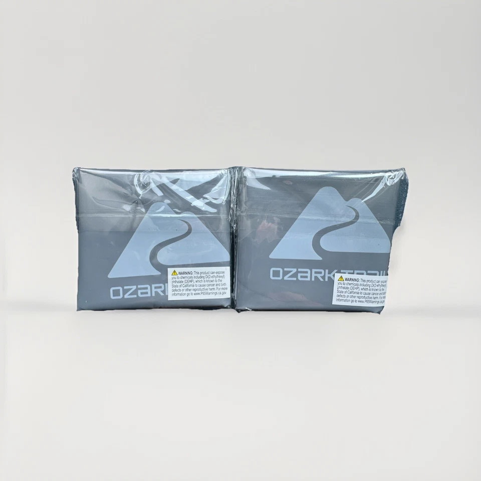 PACK 2 Cojines de Asiento Inflables Ozark Trail 16.5" x 13.5" x 1.5" Gris NUEVO Foto 4 de 4