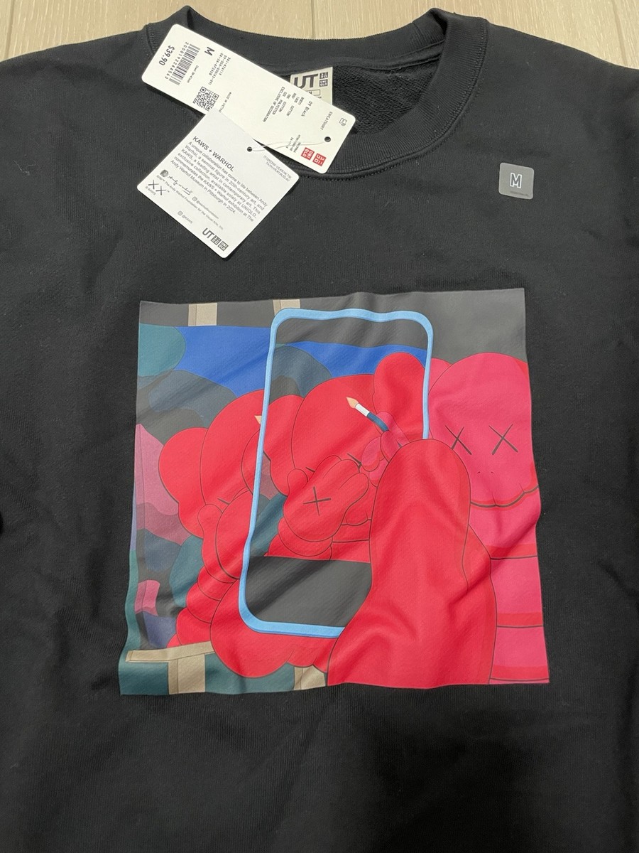 Uniqlo KAWS + Warhol Graphic Sweatshirt Men Size M Black | eBay