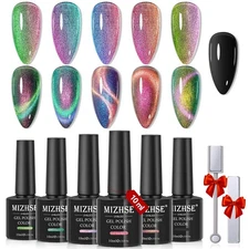 Esmalte de uñas de gel de ojo de gato 9D moda camaleón magnético 2 Magnet Stick