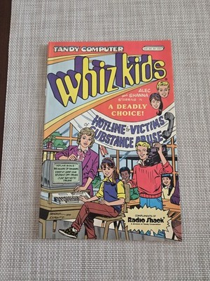 Vintage Tandy Computer Whiz Kids: A Deadly Choice 1 VG to VG+ 1990 Comic Book