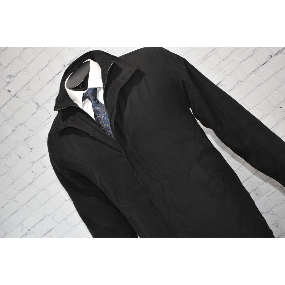 Giorgia Armani Jacket Fur Lined Jacket Men Size Large Inside Fleece Black - Image 3 of 4