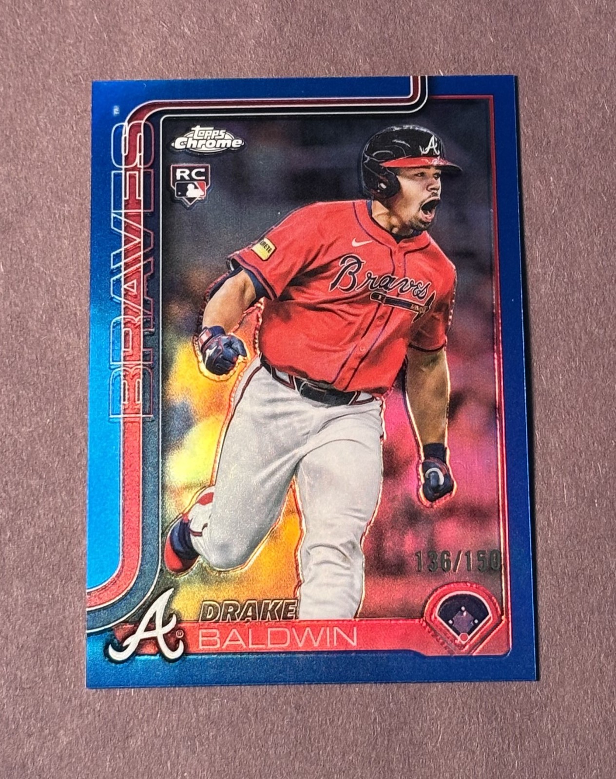 Drake Baldwin 2025 Topps Chrome Update RC USC96 Blue Refractor /150 BRAVES
