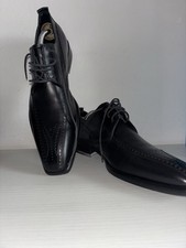 Scarpe eleganti nere da uomo con scatola originale e calzascarpe
