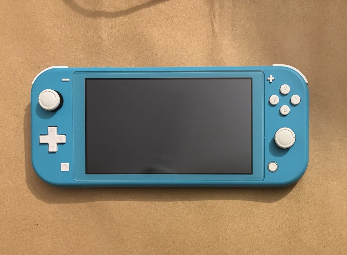 Nintendo Switch Lite (Model HDH-001), turquoise with Bumper Case