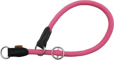 Braided round Martingale Dog Collar, Training Collar with Slidable Stop Ring - I