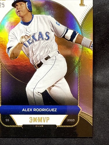 2025 Topps Welcome to the Club "3x MVP" Alex Rodriguez Orange Foil #d 18 /25 FS - Picture 4 of 7
