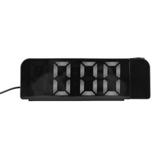 2X(180° Rotation Projection Alarm Clock 12/24H LED Digital Clock USB2696