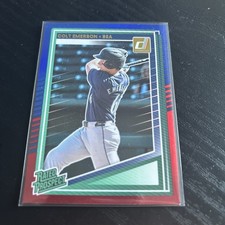 2025 Donruss Baseball Colt Emerson Rated Prospect Red Blue Foil Seattle Mariners