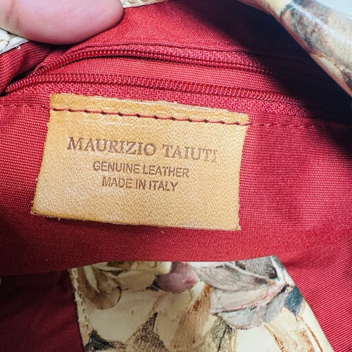 maurizio taiuti Floral Leather Shoulder/crossbody Bag - Picture 8 of 9