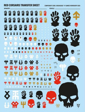 Red Corsairs Transfers / Decal Sheet - Chaos Space Marines 2026