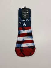 NWT Stance Kid's Socks - Crew Height - USA Print - Large Y 3 - 5.5 