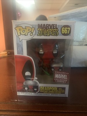 Funko POP! Marvel #667 Deadpool with Headpool Collector Corps Exclusive 