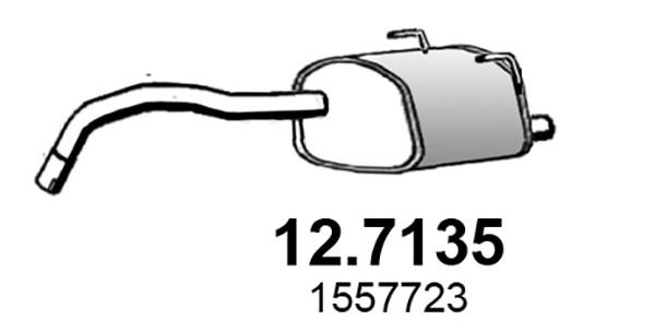 Asso EndschalldäMpfer FüR Fiat Panda / Classic 500 Ford KA C-image