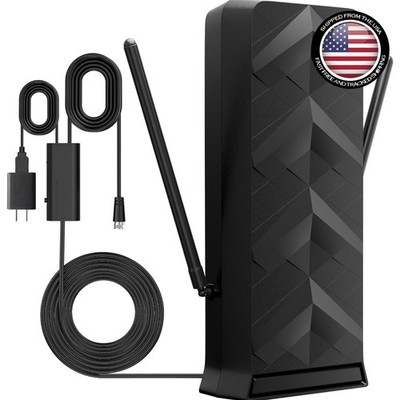 Smart Dual-Mode TV Antenna: 300 Mile Range & Enhanced Signal Clarity Technology