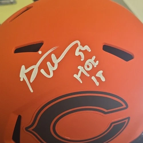 Brian Urlacher Autograph Helmet Chicago Bears Beckett Authenticated