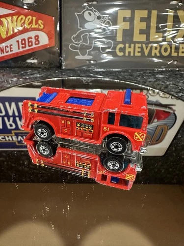 Vintage Hot Wheels Red 1976 #3 Fire Eater Truck Malaysia