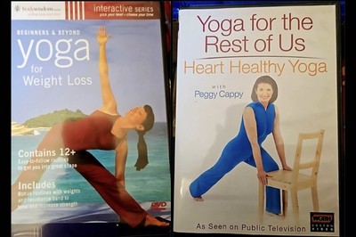 Heart Healthy Yoga + Weight Loss Yoga Journal Complete Beginner Guide 2 DVD LOT