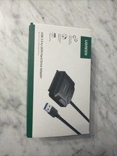 UGREEN SATA to USB 3.0 Adapter Cable for 3.5 2.5 Inch SSD/HDD Hard Drive NEW