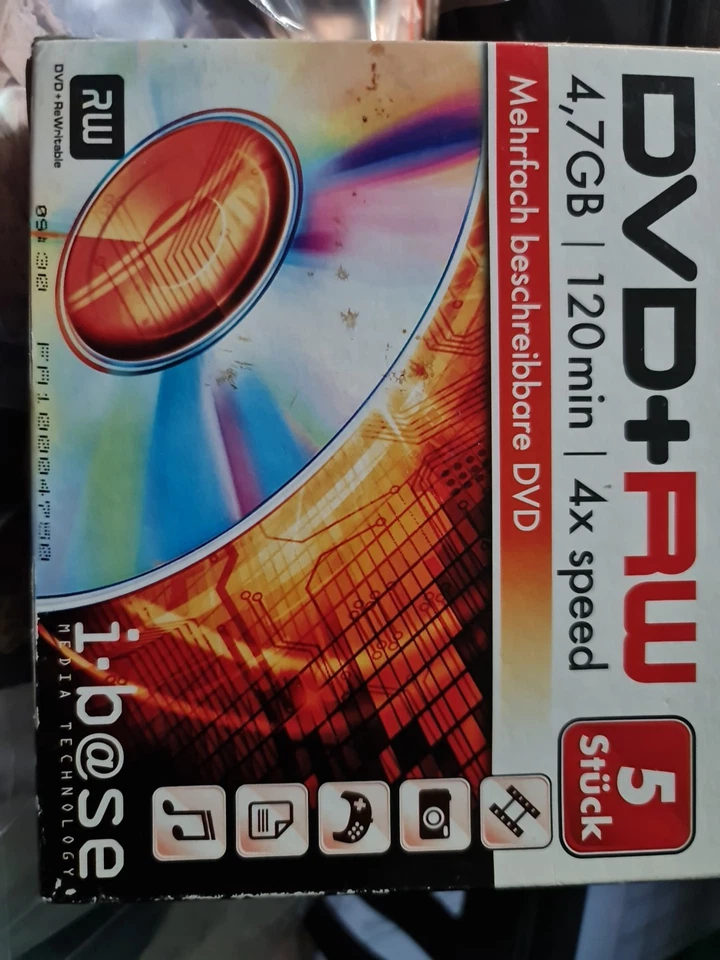 DVD+RW...5 Stück...4.7GB-120min...4xspeed...Originale... - Bild 4 von 4