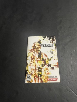 metal gear solid 3 snake eater ps2 Manual only