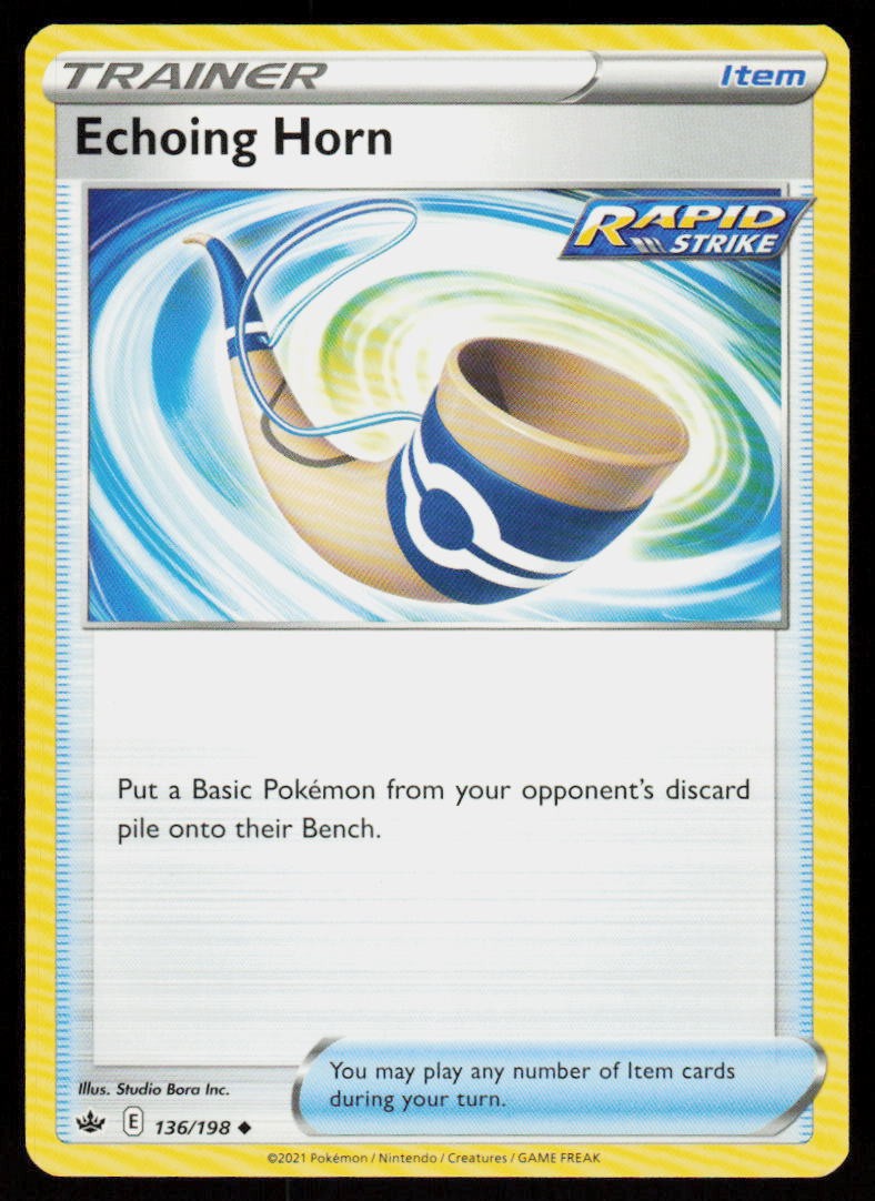 Echoing Horn 136/198 Uncommon Chilling Reign Pokemon Near Mint