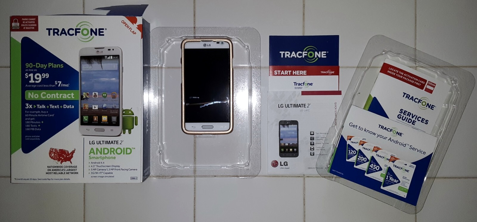 LG ULTIMATE 2* ANDROID* 4.4 SMARTPHONE 4.5" TOUCHSCREEN L41C