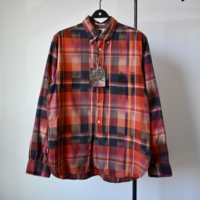 MINT, Vintage Engineered Garments ''19th Century Shirt'' ikat plaid made in USA, M