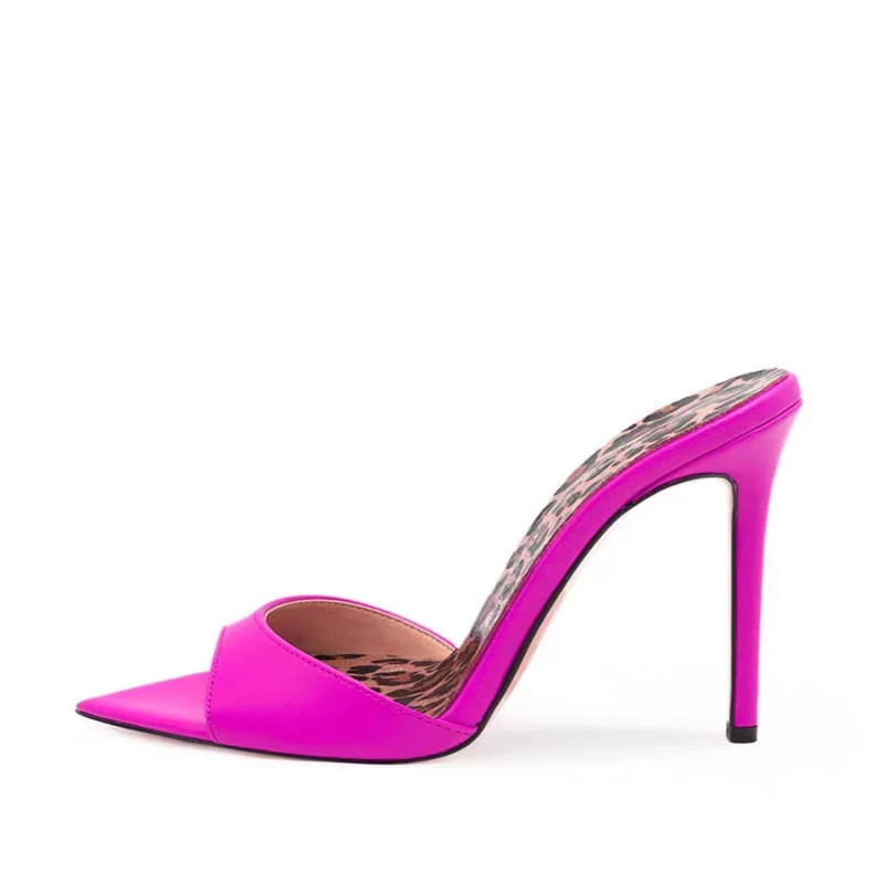 Mujeres Sandalias de Tacón Alto 10/12 cm Punta Punta Sexy Bombas Zapatillas Tacones de aguja Zapatos
