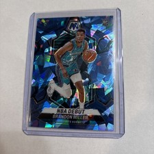 2023-24 Panini Mosaic - NBA Debut Brandon Miller #252 Ice Mosaic Prizm /125 (RC)