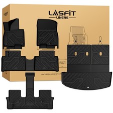 Lasfit Floor Mats For Hyundai Palisade 2026 Hybrid Tpe All Weather Floor Liners