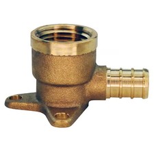 Apollo 1/2 in Brass PEX-B Barb x 1/2 in FPT 90 Degree Drop-Ear Elbow 12-Pack