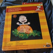 Peanuts Christmas 15" Lighted Display It  s The Great Pumpkin Open Box RARE
