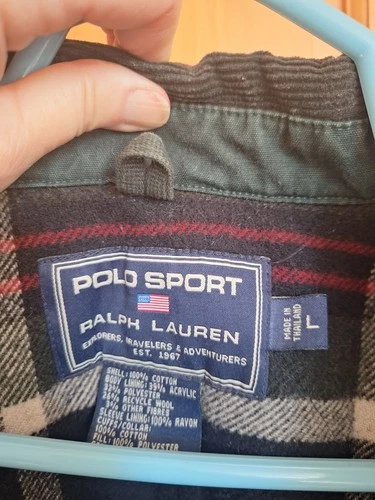 Vintage Polo Sport Workwear Chore Jacket Forest Green Size L Stadium Sportsman image 3