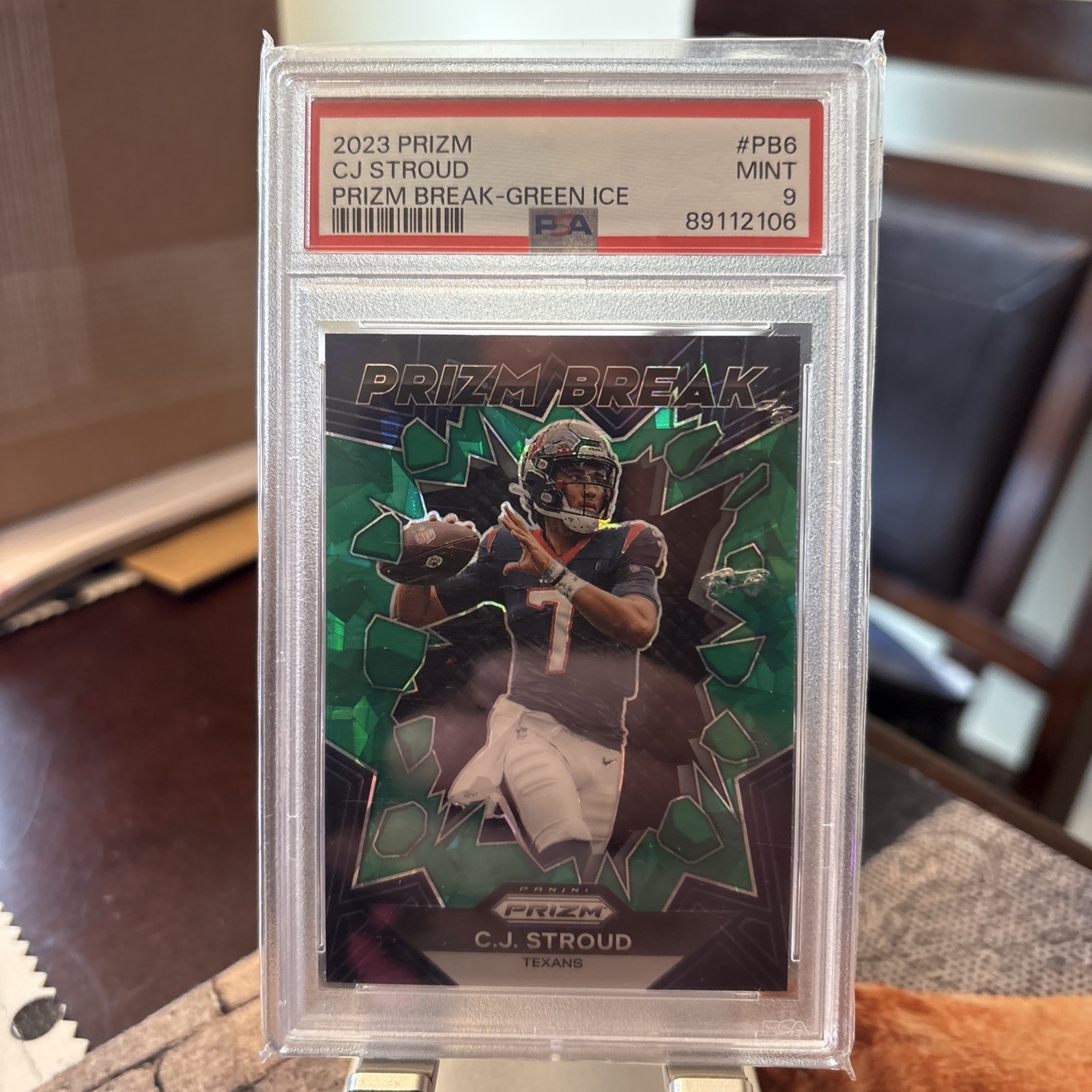 2023 Panini Prizm - Prizm Break C.J. Stroud #PB-6 Green Ice Prizm (RC)