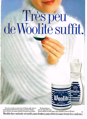 REKLAME WERBUNG 064 1981 WOOLITE Wolle sicher waschen