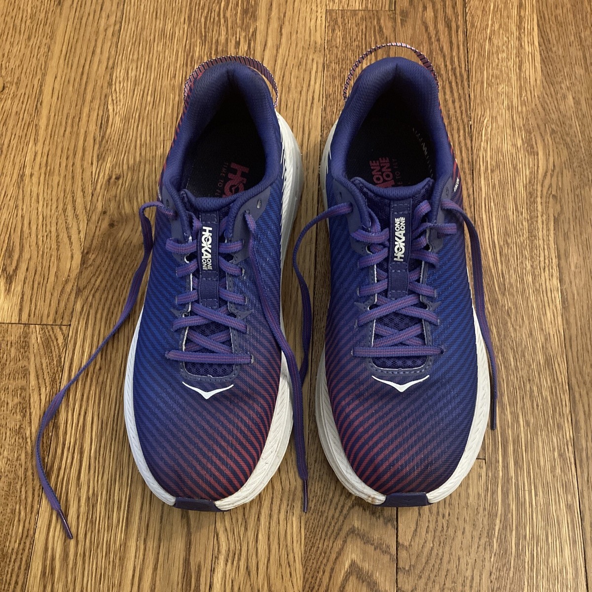 Hoka One One Rincon Womens Running Shoes Blue Purple Sneakers