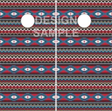 Aztec Pattern Cornhole Wrap Bag Toss Skin Decal Sticker