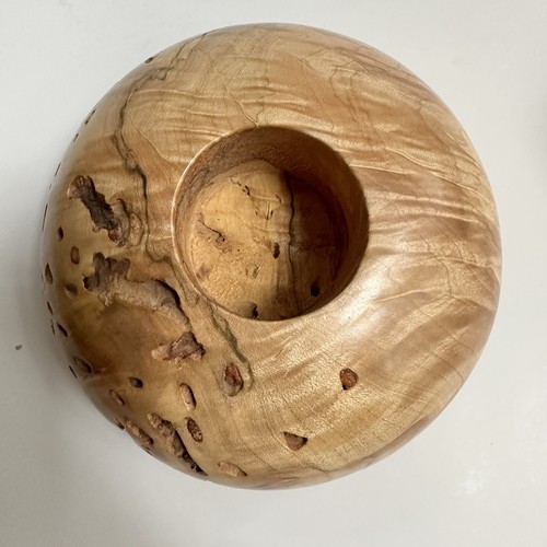 Jarrón David Walsh con soporte votivo de madera torneado a mano Ikebana hecho en Noruega arte burl de colección - Imagen 23 de 24