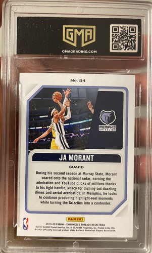 2019 Panini Threads Bronze Ja Morant Rookie Insert SP Gem Mint 10 Memphis Star - Picture 3 of 3