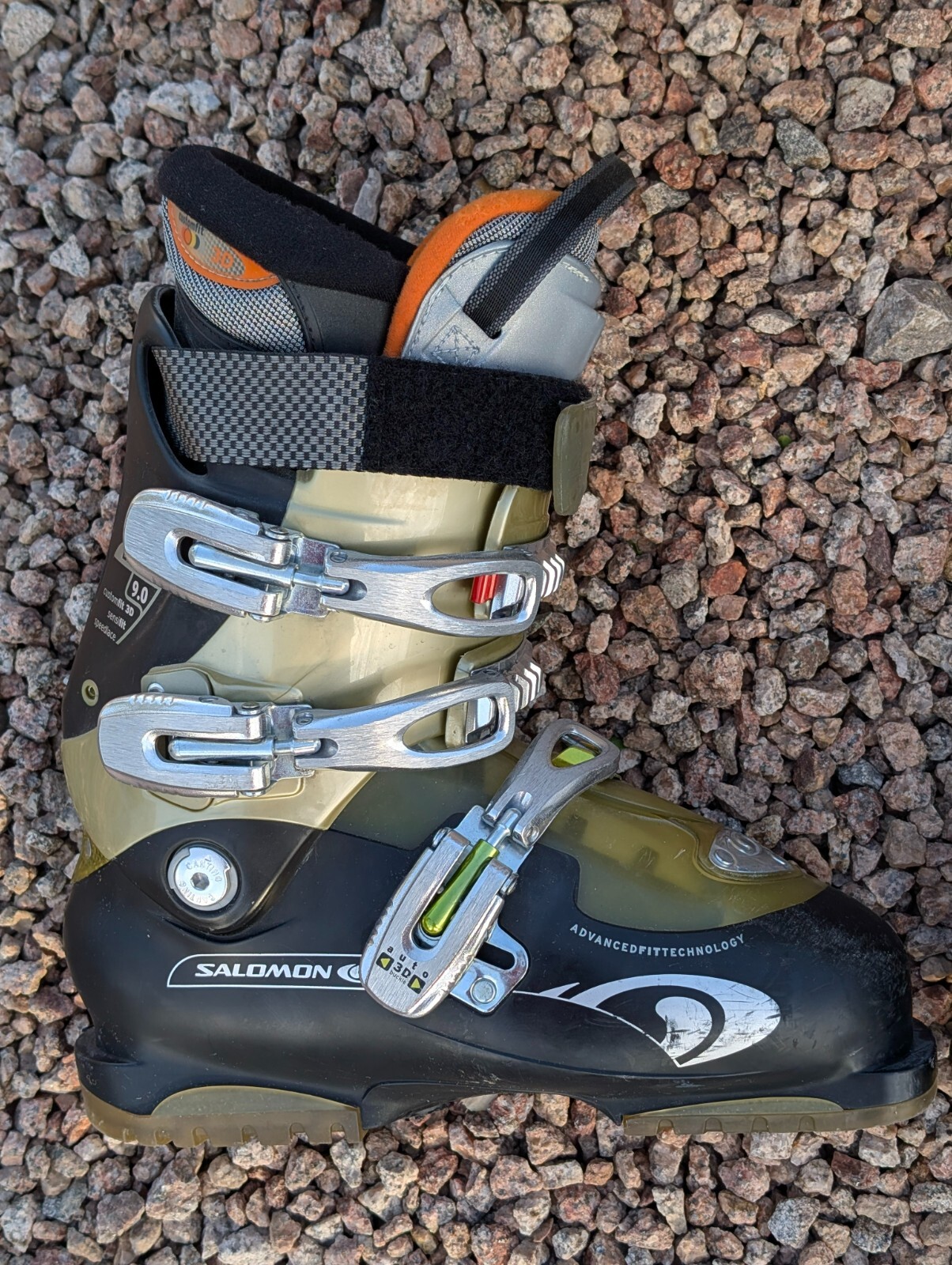 Scarponi da sci da discesa Salomon Ellipse 9.0 da uomo (7 US) 296 mm 25 25.5 3D misura personalizzata