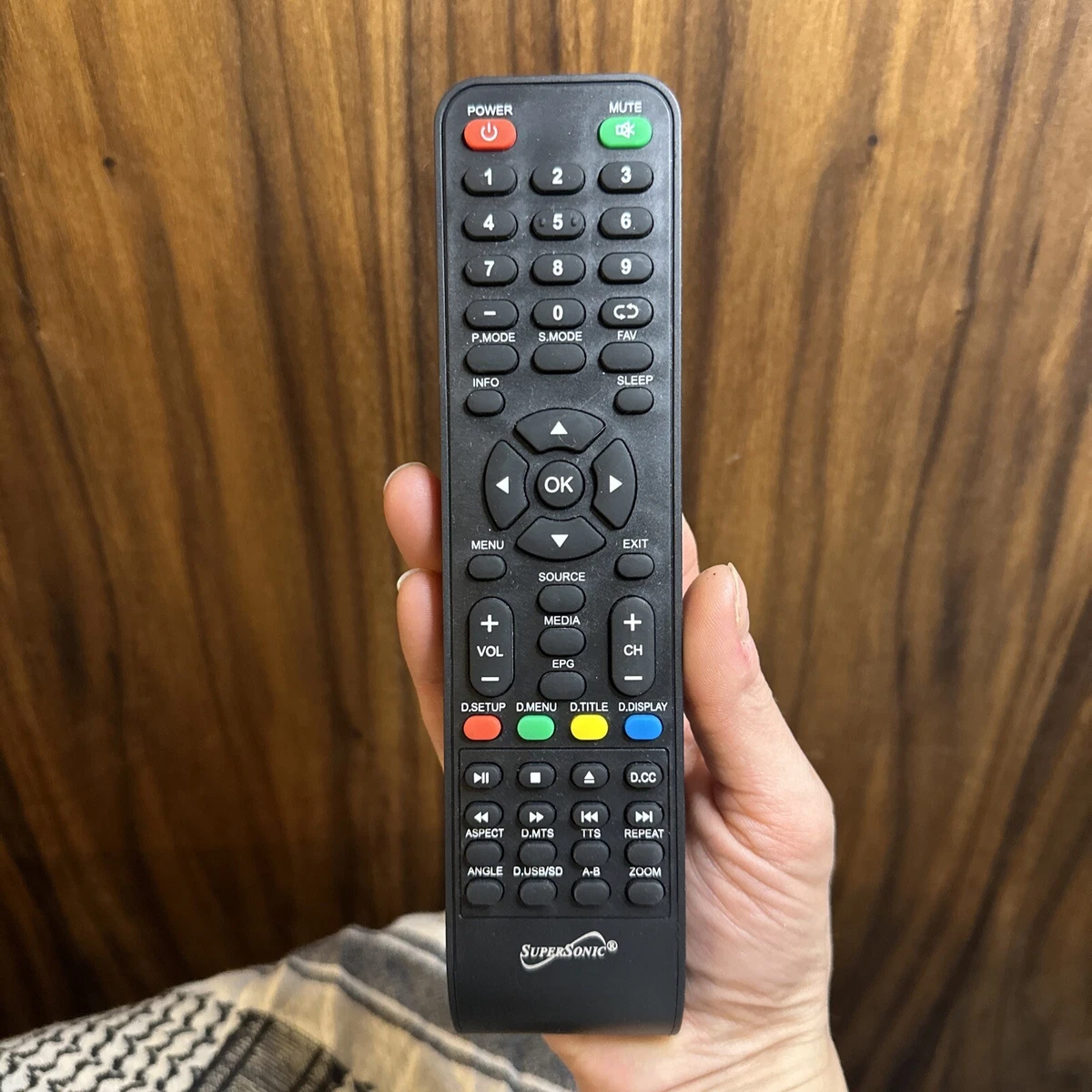 Original TV Remote Control for SUPERSONIC Television EUC TV