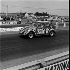 Faulk'S Wagen Ii Vw Volkswagen Drag Car 1974 Motor Racing Old Photo