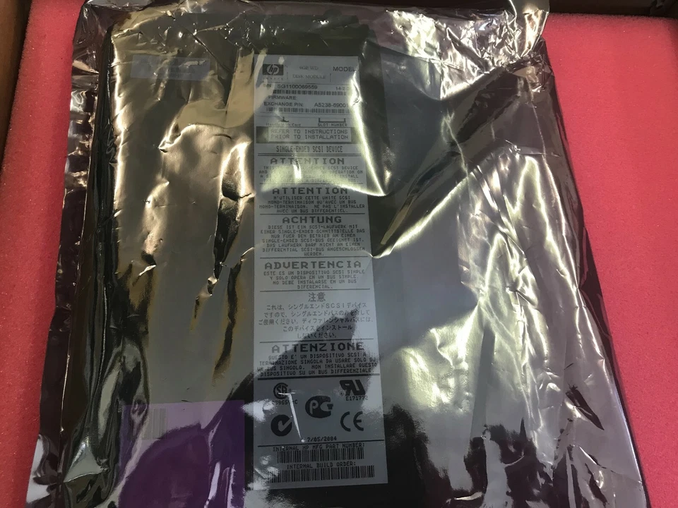 NEW HP A5238A 9GB 7.2K 3.5 differential fast wide SCSI hard disk drive (INC VAT) - Image 2 of 2